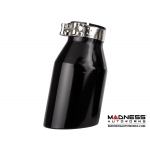 FIAT 500 Custom Gloss Black Exhaust Tip by MADNESS (1) - Gloss Black -  2.5" ID